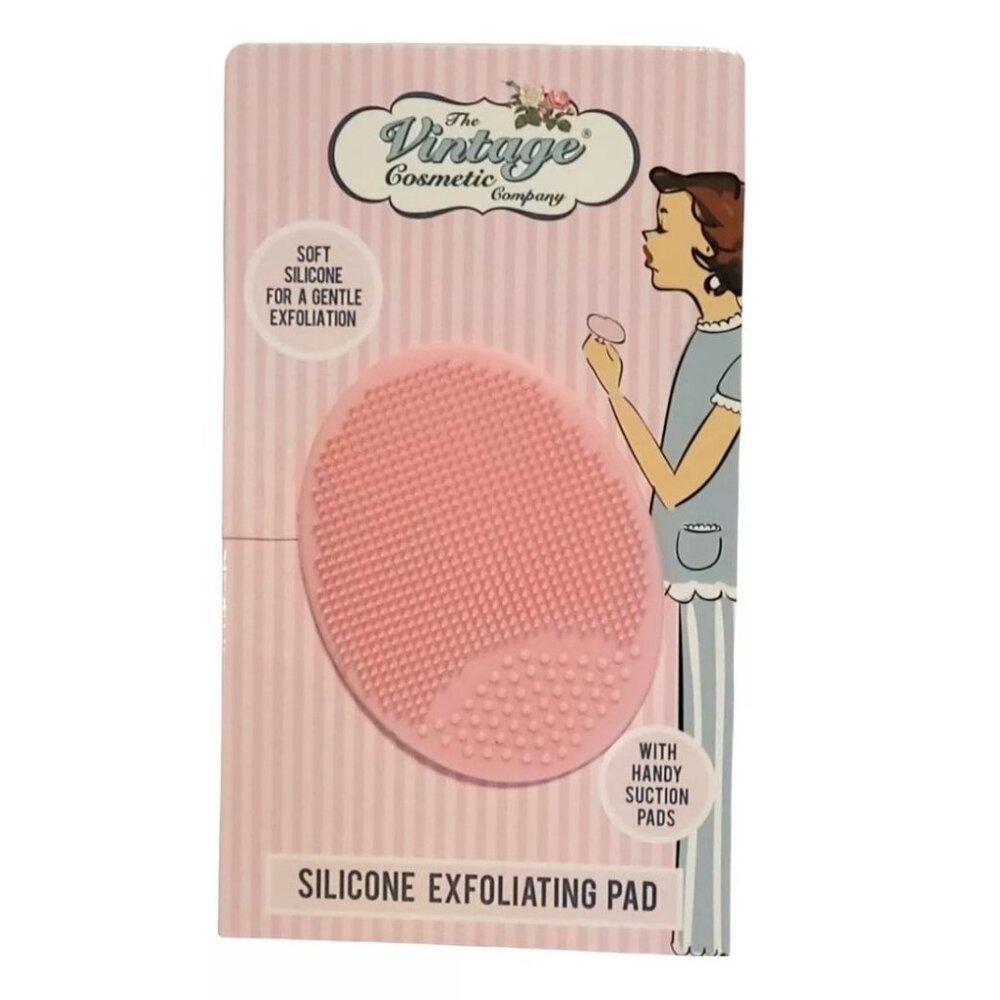 The Vintage Cosmetic Company Silicone Exfoliating Pad with Handy Suction Pads